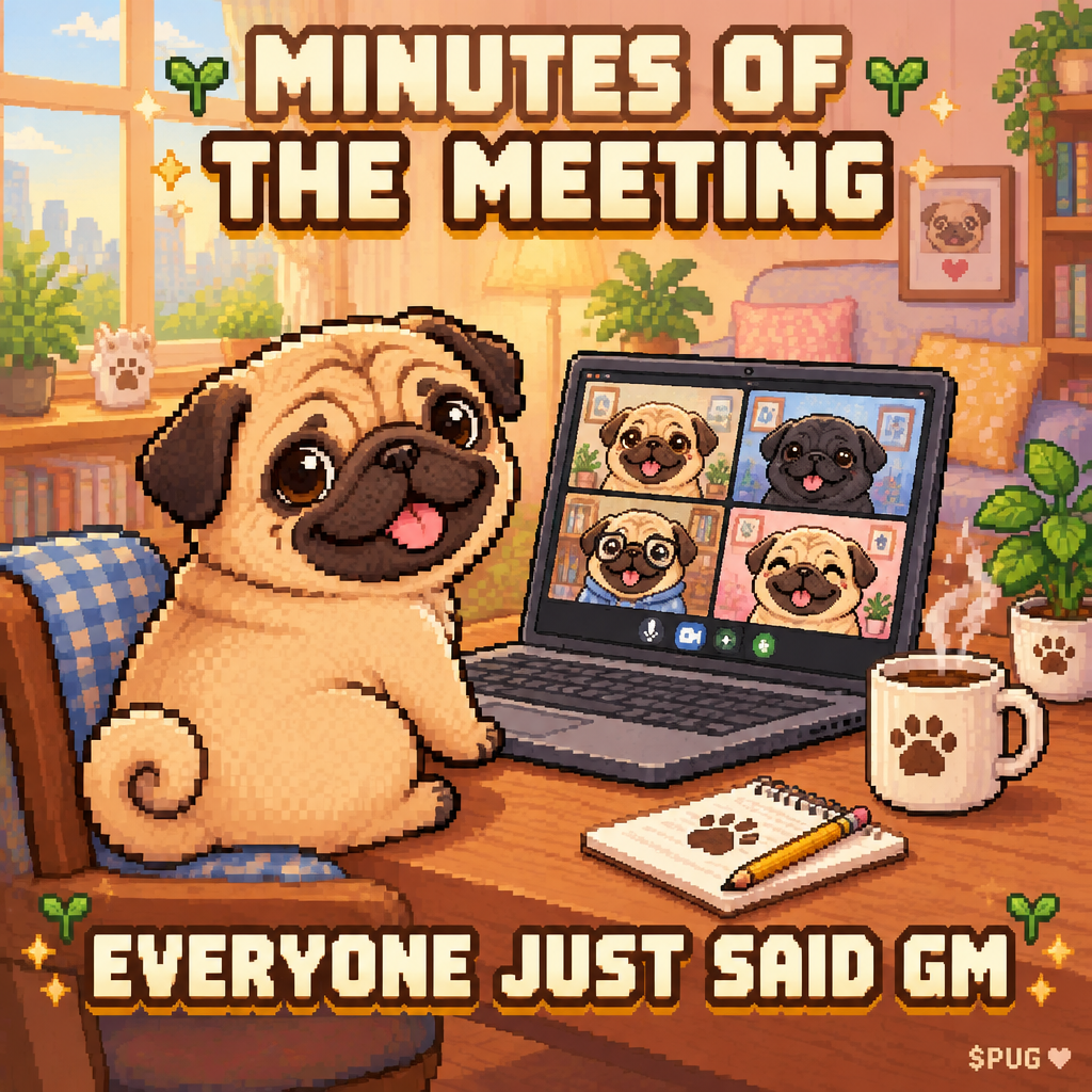 PUG meme: Minutes of the meeting